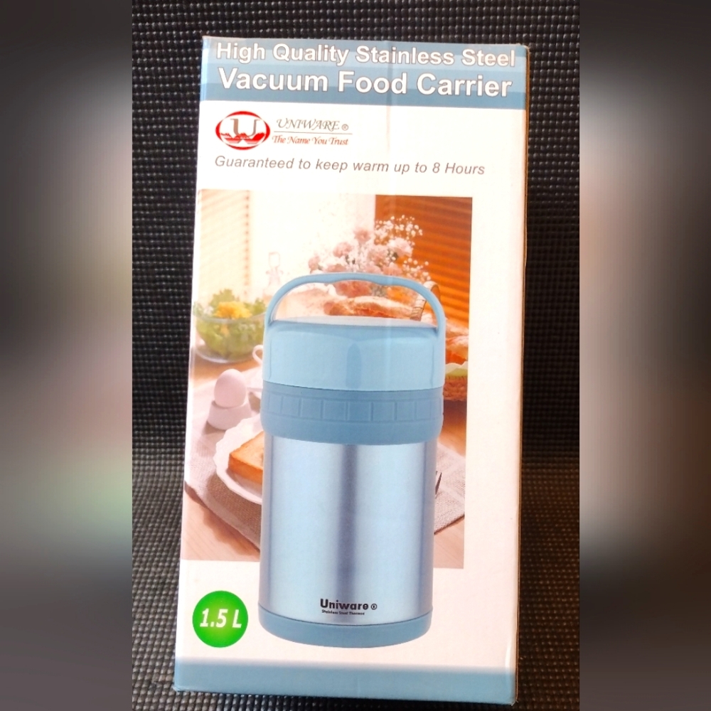 Unaware Blue Stainless Steel Vacuum Food Carrier